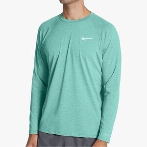Nike Men's Aqua Long Sleeve Tee